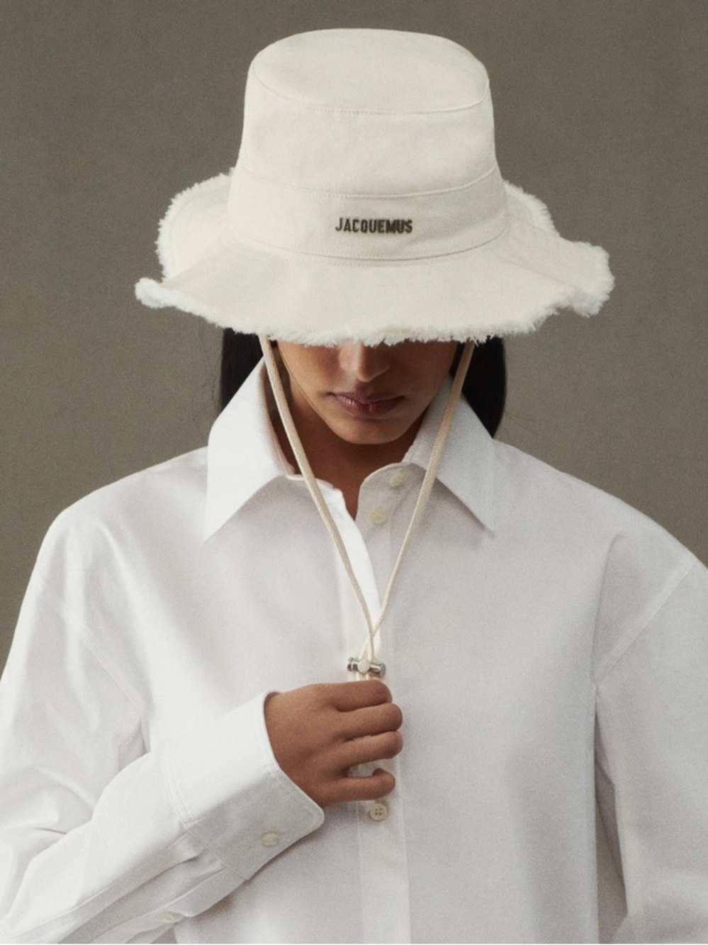 Jacquemus Frayed Brim Bucket Hat